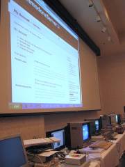Commodore Server on the big projection screen. Commodore Server on the big projection screen.